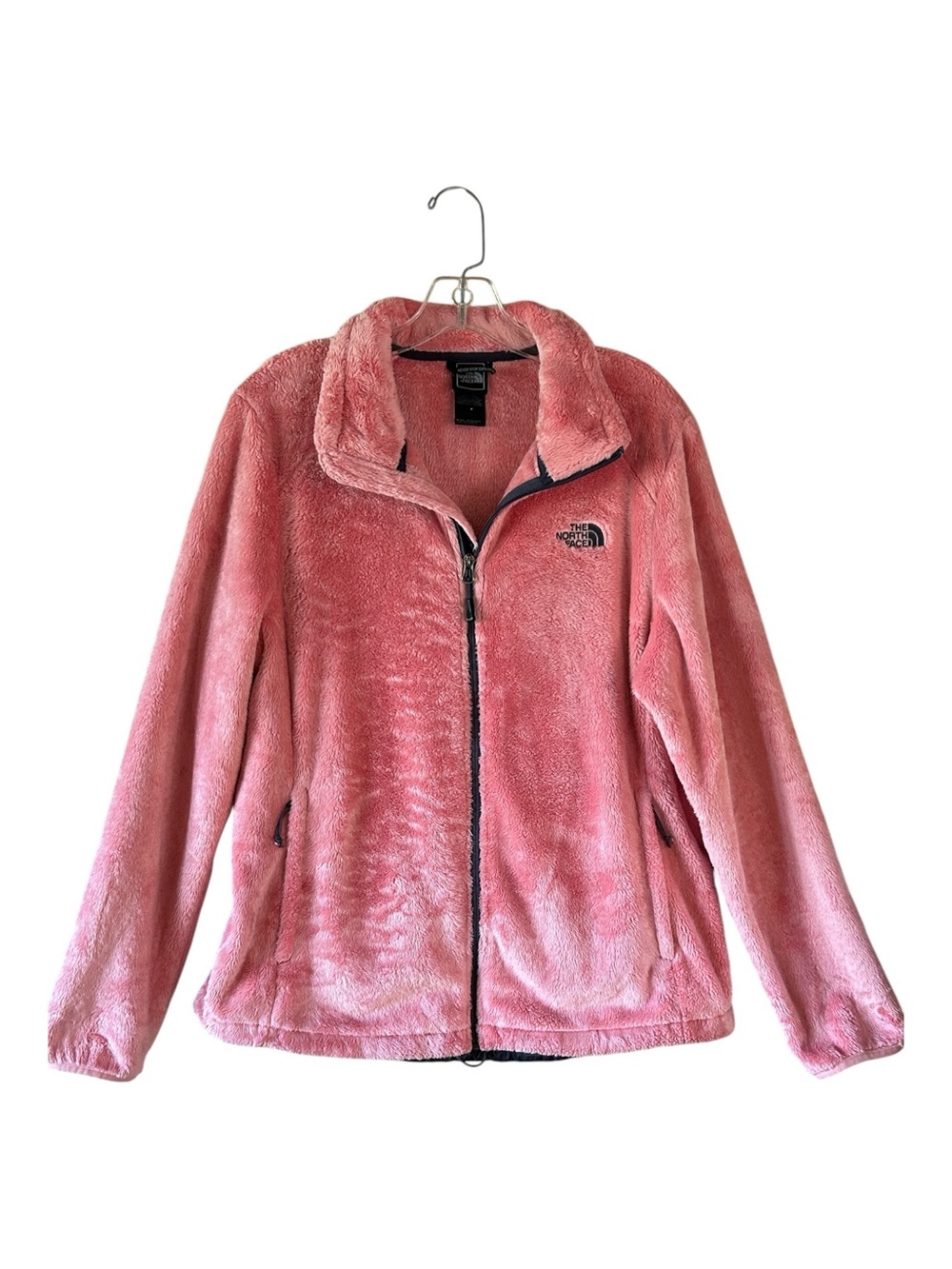 The North Face Pink/Peach Fleece Full Zip Jacket - Picture 2 of 7